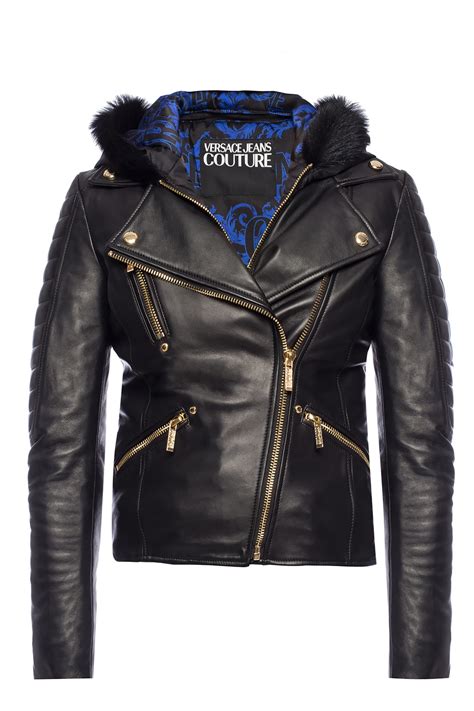 versace jeans couture hooded jackets|Versace Jeans jacket women.